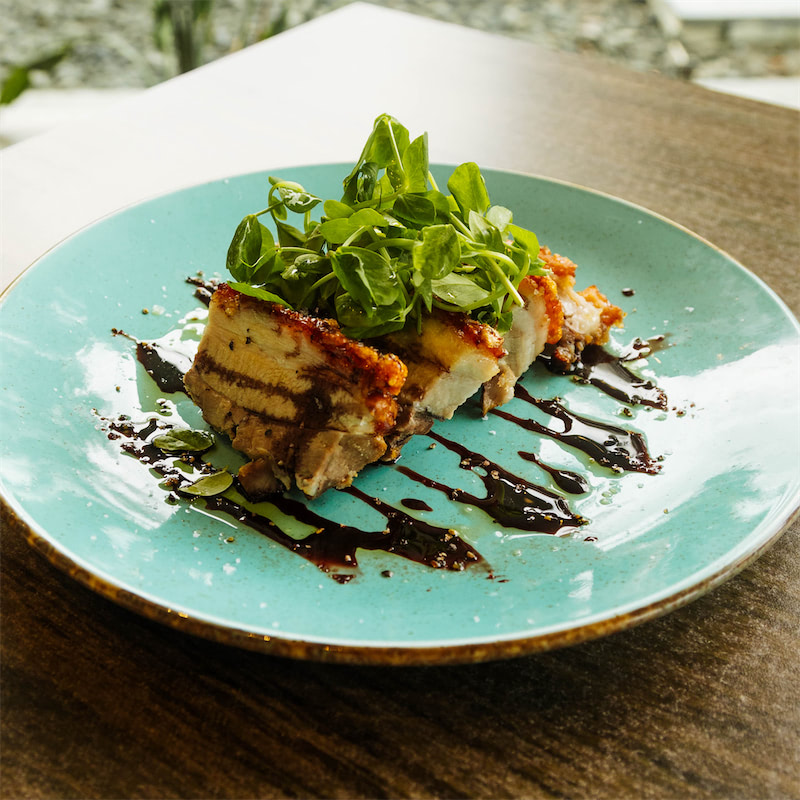 A mains serve of Pork Belly
